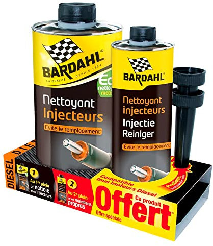 Lot nettoyant injecteur diesel BARDAHL 1L + 300ml offerts