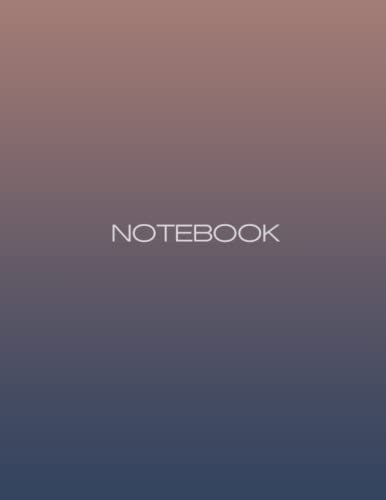 Mauve / Dusty Rose Ombre Notebook 8.5 x 11