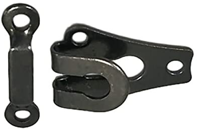 10 pezzi Ganci per pantaloni Riutilizzabili Galvanotecnica Chiusure per occhi Accessori per sartoria Abiti Gonne Strumenti di riparazione Balck