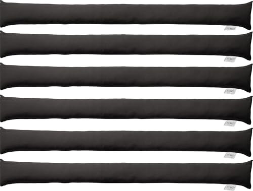 REDBEST Zugluftstopper - Türstopper - Windstopper - Luftzugstopper - Windschutz - für Fenster und Türen Serie Seattle - Premium-Qualität - mit Beschwerung anthrazit Größe 150x10