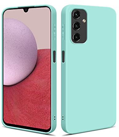 HSP Hülle für Samsung Galaxy A14 5G [Staubabweisend] Handyhülle | Premium TPU Silikon Case Schutzhülle | Kratzfest Stoßfest Fallschutz | Kameraschutz Displayschutz | Passgenau Dünn Matt | Türkis