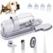 LMVVC Kit de aseo para perros con succión al vacío de 2.3 L, 99% de pelo de mascotas, aspiradora de aseo de mascotas de bajo ruido, cortaúñas para perros con 5 herramientas y 4 longitudes diferentes