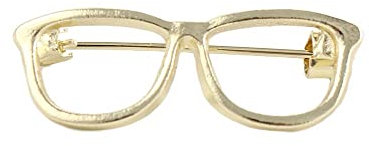 Mini broches coréennes à lunettes pour femme - Badge creux vintage - Pour bureau, costume, chemise, collier, fête, bijoux tendance