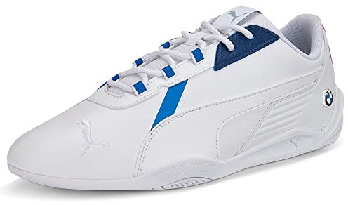 PUMA Herren BMW M Motorsport R Cat Machina Schnür-Sneaker, Freizeitschuhe, Weiß, Größe 47