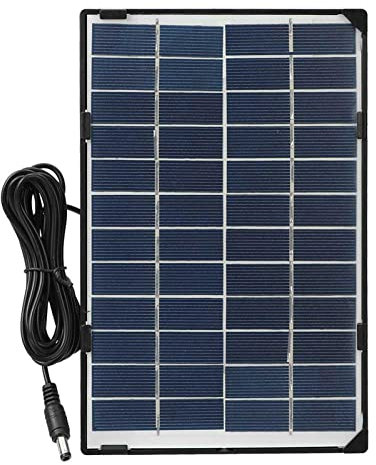 LOSOO Panneau Solaire pour caméra | Panneau Solaire pour caméra écologique - Panneau Solaire 6W, caméra extérieur, Prise Charge Ultra l'appareil pour Batterie Spotlight Cam