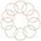 Metallringe zum Basteln 10 Stück 8cm Gold Metallringe Metall Ringe Deko für Traumfänger Ring, Makramee Ring, Wickeltechnik, Floristik,Hochzeitskranz,Hoops