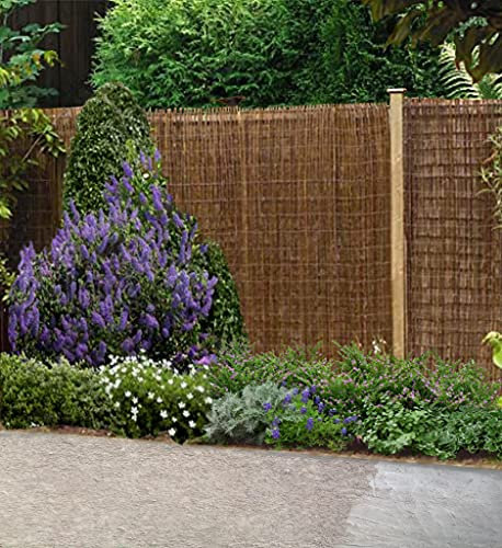 UETIAN Willow Sun Protection Natural Garden Fence Screening Roll Privacy Border (1.5MX3M)