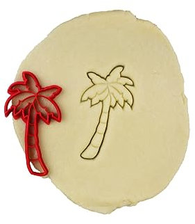 3DKOUPE - Palm tree cookie cutter - Beach and holiday theme - Choice of colours - Designed and manufactured in Europe