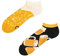 Dedoles Sneaker Socken Low Cut Füßlinge Unisex Damen Herren Baumwolle lustiges Design Geschenk links rechts verschieden, Farbe Schwarz, Motiv Bier vom Fass, Gr. 39-42
