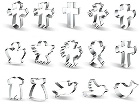 15 Stück Ausstechformen Mit Religiösem Thema Für Kreuzformen Christliche Ausstechformen Keksausstechformen Tonausstechformen Fondant Gad Ausstechformen Aus Edelstahl