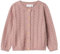 NAME IT Mädchen Nmfbanni Ls Knit Card Noos Strickjacke, Deauville Mauve, 98 EU