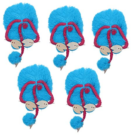 TOYANDONA 5 Stück Schnur Kinderspielzeug Puppen für Kinder Tropische Partygeschenke Lernspielzeug für Kinder Flauschige Kuscheltiere Stofftiere Spielzeuge Puzzle Marionette Kordelzug Hölzern