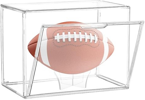 Fußball-Vitrine, Acryl-Fußball-Vitrine, Fußball-Halterung mit UV-Schutz, professionelle Qualität, stapelbare Fußball-Vitrine, volle Größe (1 x Fußball-Vitrine)