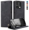 owlhold Cover per Xiaomi Redmi Note 13 4G(Non per 5G),Custodia Redmi Note 13 4G Magnetica Portafoglio Flip[Antiurtoo][Cavalletto][Carta Fessura] Cover Pelle per Xiaomi Redmi Note 13 4G-Nero