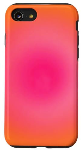 iPhone SE (2020) / 7 / 8 Pink Orange Gradient Preppy Y2K Cute Aura Aesthetic Case