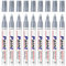 STANBLUE Permanent Marker Wasserfester Stift, 8 Silber Stark Deckend Paint Marker Schnell Trocknender Permanentmarker zum Steine Bemalen für Karton, Glas Holz, Metall, Kunststoff, Papier, Lackstift