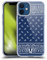 Head Case Designs Quadratisch Blau Klassische Paisleymuster Softgelhülle Kompatibel Mit Apple iPhone 12 Mini Und Kompatibel Mit MagSafe Zubehör