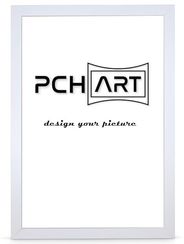 PCH[art] Bilderrahmen New Alaya | Farbe: Weiß | Größe: 35x45 cm | zeitloser und schlichter Rahmen für Poster, Fotos und Portraits