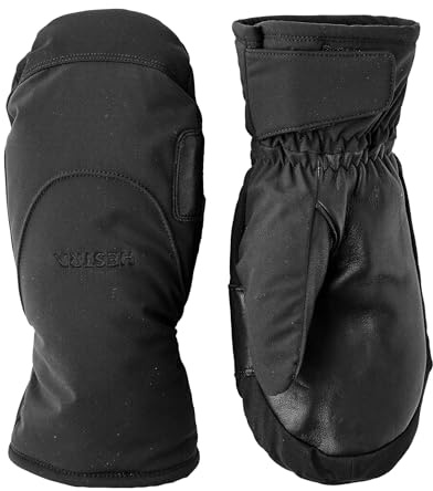 Hestra Unisex CZone Mellow Fäustlinge, wasserdicht & winddicht, isoliert, Leder, Alpin-Skifahren & Snowboarden, Herren & Damen