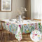 G-dake Tischdecke Abwaschbar Rechteckig, Wasserdicht Bunte Blumen Tischtuch Polyester Fleckschutz Garten Tischdecken für Draußen Küche Party Deko (140x180cm)