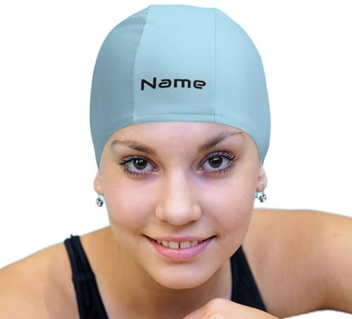 LSDINDF Cuffia da Piscina Personalizzata per Bambini, Cuffie da Piscina con Il Tuo Nome/Foto/Logo, Cuffie da Piscina per Donne e Uomini, Facili da Indossare e da togliere, Resistenti agli Strappi.