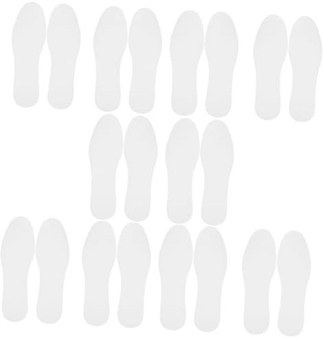 Beaupretty 20paia Inserti Per Scarpe Solette Interne Per Piedi Nudi Di Solett Uomo Donna Per Scarp Ginnastica Inserti Per Scarpe Traspiranti e Assorbenti