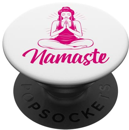 Orchidee Namaste Design Meditation Buddhismus Buddha Yoga PopSockets Klebender PopGrip