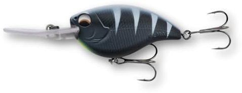 LMAB Crankbait 5,5 cm Power Vibe 55F - 3 Lauftiefen, Floating - Wobbler Barsch, Crankbait Wobbler, Kunstköder Angeln, Barsch Wobbler, Spinnfischen Köder (Black Tiger, DR | Lauftiefe 3-4 m | 14 Gramm)
