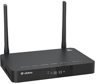 Zidoo Z9X 8K HDMI Box, Negro: Atmos Audio, HDR10+, Dolby Vision, Tidal Connect, App Control