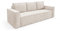 Corda Sofa Cord Schlaffunktion automatisch DL + Bedkasten Schlaffläche: 204×144 cm Kordsofa (poso 105 - Creme)