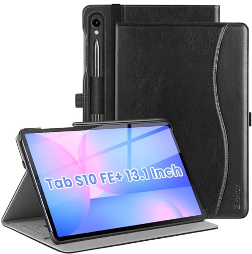 ZtotopCases Coque Ultra-Légère pour Samsung Galaxy Tab S10 FE 10,9 2025 (Modèles SM-X310/SM-X316B) - Protection Fine avec Réveil Auto, Coins Renforcés & Découpes Précises - Noir