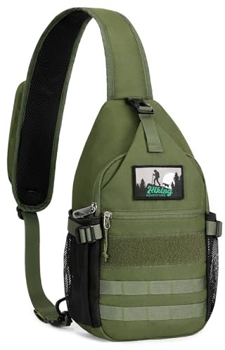 HALOVIE Anti Theft Crossbody Bag RFID Sling Backpack Lightweight Travel Hiking Shoulder Chest Bag Daypack for Men Women