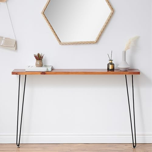 ZEOPLE Console étroite 90 L x20 W x 80 H Tables Console de Salon Meuble Console Longue Table d'entrée pour Couloir, Chambre(90x20x90cm)