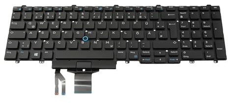 Dell PK1313M1A11 Original Tastatur DE (deutsch) schwarz/schwarz mit Mouse-Stick für Precision 17 (7710), Latitude 15 (5590)