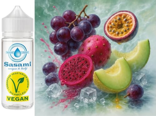 Iced Mirage - Traube Kaktus Passionsfrucht Honigmelone Ice Aroma Konzentrat - Vegan - Sasami - 10ml