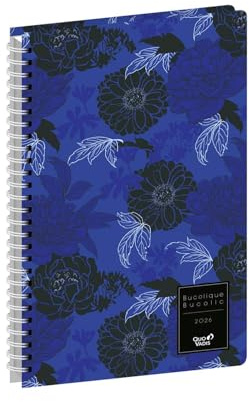 Quo Vadis - Kalender – Spiralbindung – 2026 – Minister S – Wochenkalender – Französisch – Daisy – 14 Monate Dezember bis Januar – 16 x 24 cm – weißes Papier