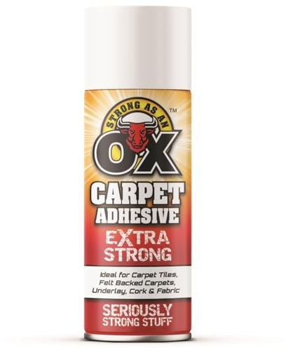 Carpet Adhesive Spray 500ml – Heavy Duty Flooring Glue for Carpets, Carpet Tiles, Underlays, Foam & Felt Backings – Professional Strength Spray Adhesive for Flooring & DIY Projects - 3038