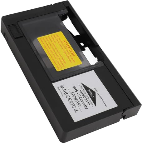 LUCKDANO Camcorder-Kassettenadapter – Wiedergabe und von VHS-C-Kassetten, Kompatibel mit S-VHS-C- und | Benutzerfreundliches Design mit One-Key-Steuerung | Lassen Sie Geschätzte