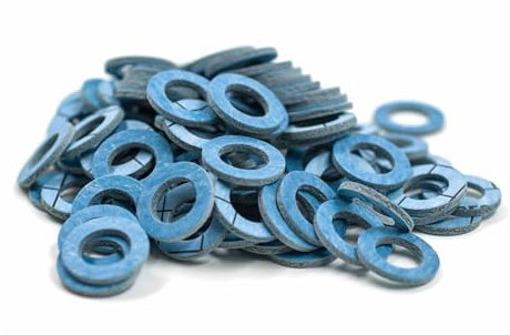 KINETICS LINE Flachdichtung 1/2 Zoll (18.5 x 11 x 2 mm) 100 Stück Dichtungen für Gasanlagen, Klimaanlage, Solar, Sanitär, Verstärkt mit Kevlar® Aramidfaser (bis zu 350°C)