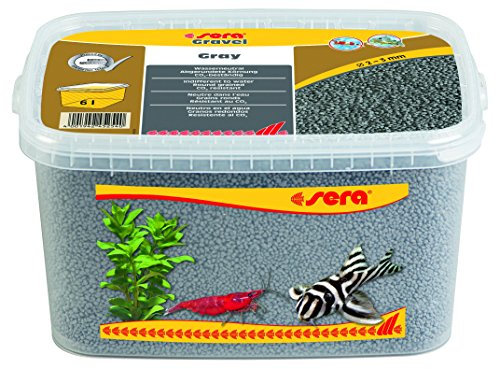 sera Gravel Gray 2-3 mm 6.000 ml - Grauer Farbkies (Ø 2 - 3 mm) für alle Süß- und Meerwasseraquarien