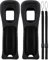 Lactivx Lot de 2 coques en silicone avec dragonne pour télécommande Wii (Noir)