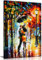 Panther Print Impression sur Toile, Bois de pin, Dance Under The Rain, 46x31 cm (18x12in)