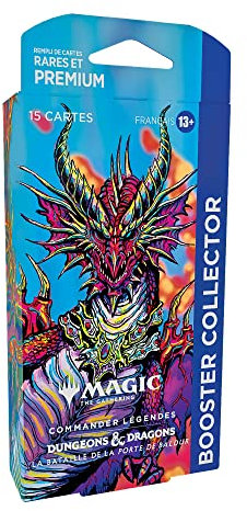 Magic The Gathering Booster Collector Commander Légendes - Bataille de la Porte de Baldur (versión Francesa) D10121010, Multicolor