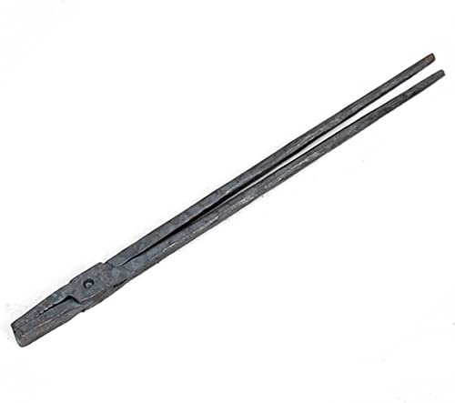Blacksmith's Tongs Blacksmith Tongs Flat Tongs Wolf Jaw Tongs Blacksmith's Tong 370mm 760g Blacksmith's Tong for Knife Making Blacksmith Anvil Forge