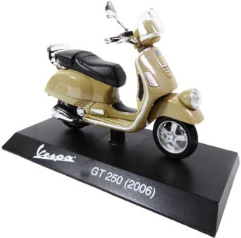OPO 10 - Sammlung Miniaturroller 1/18 kompatibel mit Piaggio Vespa GT 250 braun - 2006 - Ves0056