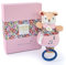 DOUDOU ET COMPAGNIE - Spieluhr Rehkitz, Rosa, 20 cm – Kollektion Boh'aime – beruhigende Melodie Twinkle Twinkle Little Star – schöne Geschenkbox inklusive – Geschenkidee zur Geburt des Babys