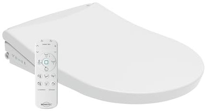 MEWATEC Ohio O500 Bidet Sitz | Smart Toilette | mit dem stärkstem Wasserdruck aller Zeiten | extrem flach (U-Form)