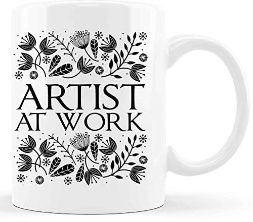 Artist at work arty friend designer coffee tea cup mug birthday present