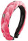 Alpenflüstern Trachten-Haarreif Samt Flechtoptik & Strass-Edelweiß - Damen Haarschmuck rutschfest, Haarband geflochten fürs Dirndl (rosa-rosé) ADV129