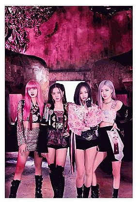 K-pop Blackpink Poster (4) Leinwand Poster Schlafzimmer Dekor Sport Landschaft Büro Zimmer Dekor Geschenk 30 x 45 cm